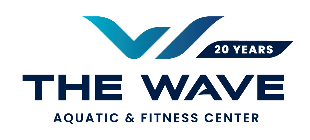 The Wave Aquatic & Fitness Center Anniversary Logo